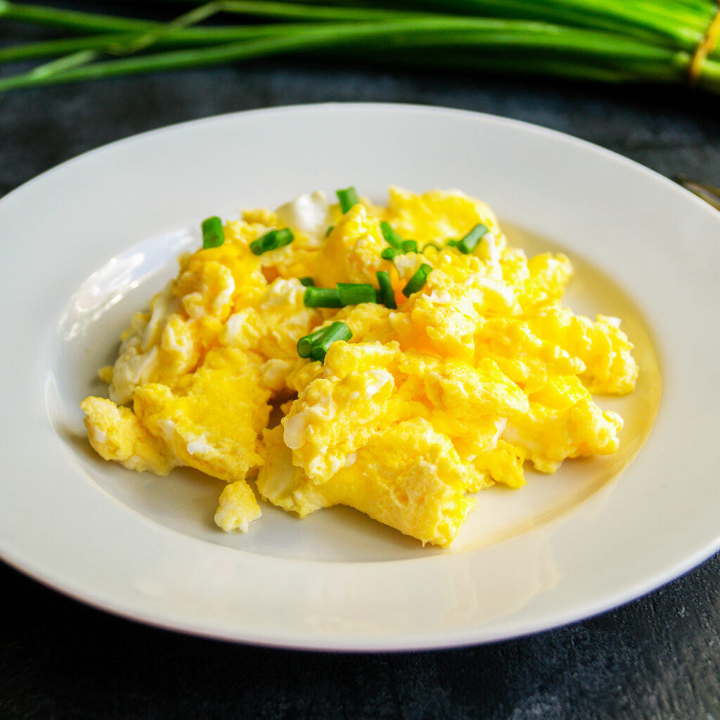 Scrambled Eggs with Green Onions